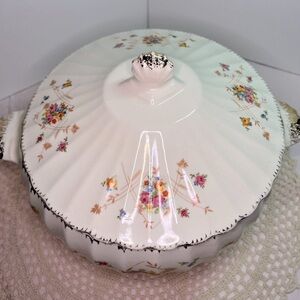 Vintage Limoges New Princess bowl 8" Bright White Pottery porcelain